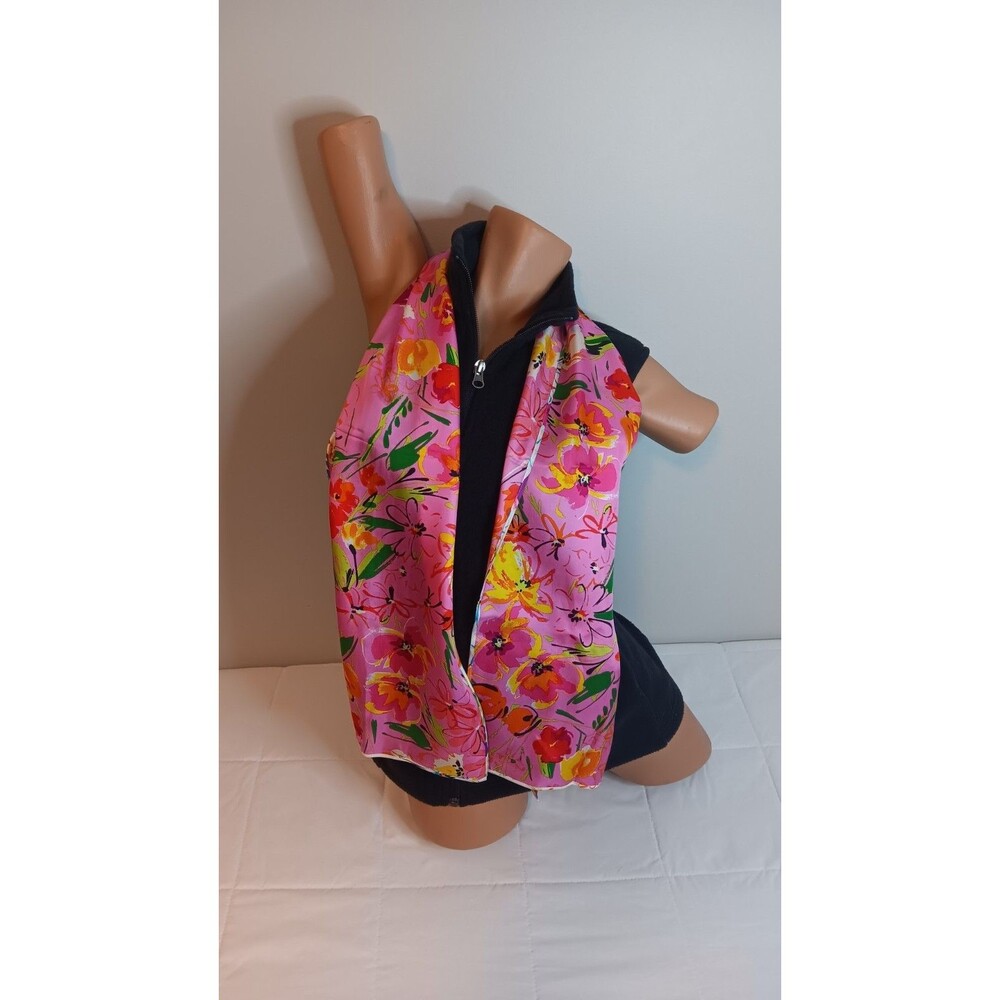 Echo 100% Silk Scarf Floral Pink